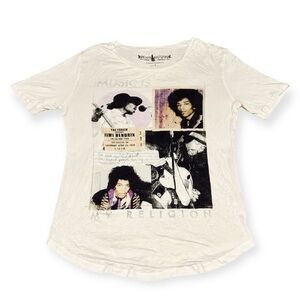 Jimi Hendrix White Graphic Tee